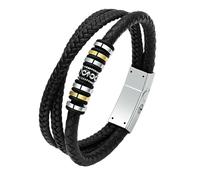 ZEZILE Gioielli per cremazione Braccialetto con urna intrecciata per cenere per uomini Braccialetto con corde intrecciata a doppia fila