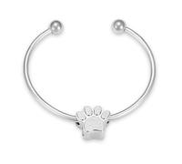 ZEZILE Paw Print Urn Bracciale per Ceneri Cremazione Gioielli per Ceneri In Acciaio Inox Keepsake Memorial Pet Ashes Bracciale per Donne Uomini