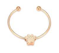 ZEZILE Paw Print Urn Bracciale per Ceneri Cremazione Gioielli per Ceneri In Acciaio Inox Keepsake Memorial Pet Ashes Bracciale per Donne Uomini