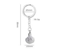 ZEZILE Pesce cremazione gioielli ceneri Keepsake urna Memorial portachiavi in acciaio inox Memorial Keepsake Ceneri Gioielli