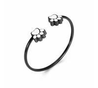 ZEZILE Pet Cremation Bracciale per ceneri Animal Paw Urna incidibile Bracciale Keepsake Ash Holder Memorial Jewelry per gatto/cane