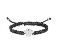 ZEZILE Pet Urn Bracciale per ceneri Paw Print cremazione gioielli in acciaio inox Keepsake Memorial Pet Dog Cat Ash Bracelet per uomo donna