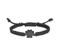 ZEZILE Pet Urn Bracciale per ceneri Paw Print cremazione gioielli in acciaio inox Keepsake Memorial Pet Dog Cat Ash Bracelet per uomo donna