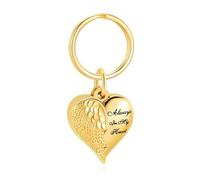 ZEZILE Portachiavi apribile per cremazione a cuore con urne per ceneri umane/animali domestici Personalizza i regali per donne/uomini Portachiavi commemorativi Gioielli
