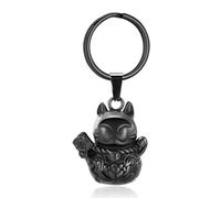 ZEZILE Portachiavi di cremazione del gatto per ceneri in acciaio inossidabile urna commemorativa ciondolo gioielli Pet Keepsake per donne uomini
