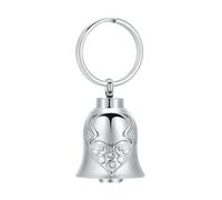 ZEZILE Portachiavi di cremazione per ceneri Angel Wing Heart Bell Urn Ciondolo Memorial Jewelry Keepsake Gift for Women Men