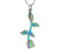 ZEZILE Rose Flower Cremation Jewelry Rose Shape Cremation Jewelry Urne per ceneri
