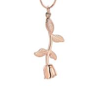 ZEZILE Rose Flower Cremation Jewelry Rose Shape Cremation Jewelry Urne per ceneri