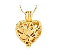 ZEZILE Scavato Cuore Cremazione Gioielli Urne Collane Per Ceneri Ciondolo Ricordo Funerale Regalo Commemorativo