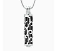 ZEZILE Urna Collana per Ceneri Albero della Vita Cremazione Gioielli In Acciaio Inox Ceneri Pendente per Le Donne Uomini Keepsake Memoriale per I Gioielli