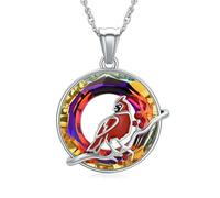 ZEZILE Urna Collana per Ceneri Anello Cremazione Gioielli Cristallo Ceneri Pendente Collana Ricordo Gioielli Commemorativi per Donne Uomini