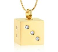 ZEZILE Urna Collana per Ceneri Dadi Cremazione Gioielli per Donne Uomini Ceneri Pendente In Acciaio Inox Memorial Ceneri Umane Collana Ricordo