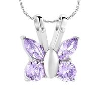 ZEZILE Urna Collana per Ceneri Farfalla Cremazione Gioielli Cristallo Ceneri Pendente In Acciaio Inox Keepsake Memorial Urna Gioielli per Le Donne