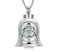 ZEZILE Urna Collana per Ceneri Piccola Campana Cremazione Gioielli Ceneri Pendente Keepsake Memoriale per Gioielli per Donne Uomini