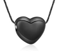 ZEZILE Urna Collana per Ceneri Piccolo Cuore Cremazione Gioielli In Acciaio Inox Ceneri Pendente per Le Donne Uomini Cuore Keepsake Memorial Gioielli