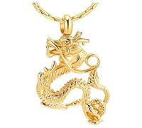 ZEZILE Urna Collana per Ceneri Umano Pet Ceneri Pendente In Acciaio Inox Cremazione Gioielli per Donne Uomini Keepsake Memorial Collana