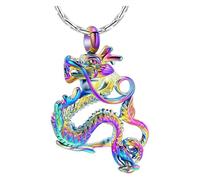 ZEZILE Urna Collana per Ceneri Umano Pet Ceneri Pendente In Acciaio Inox Cremazione Gioielli per Donne Uomini Keepsake Memorial Collana