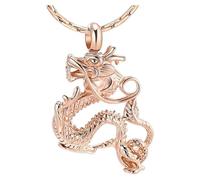 ZEZILE Urna Collana per Ceneri Umano Pet Ceneri Pendente In Acciaio Inox Cremazione Gioielli per Donne Uomini Keepsake Memorial Collana