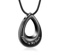 ZEZILE Urna Collane per Ceneri per Donne Uomini Memorial Medaglioni Pendente Inciso Sempre nella mia Mente Per Sempre nel mio