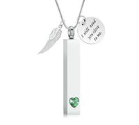 ZEZILE Urna Collane per Ceneri per Donne Uomini Memorial Medaglioni Pendente Inciso Sempre nella mia Mente Per Sempre nel mio