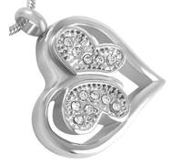 ZEZILE Urna di cremazione per ceneri animale farfalla memoriale urna ciondolo collana charms