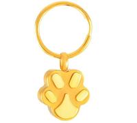 ZEZILE Urna Gioielli Nero In acciaio Inox Cane/Gatto Zampa forma di zampa keepsake urna Portachiavi Per Ceneri cremazione gioielli Portachiavi
