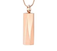 ZEZILE Urne Collane per Umano Pet Cilindro Cremazione Urna Gioielli In Acciaio Inox Ceneri Pendente per Donne Uomini Keepsake Memorial Jewelry