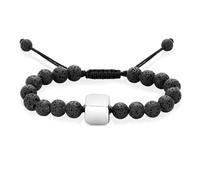 ZEZILE Urne di perline Bracciale Regolabile in pietra Piccole urne per ceneri umane/animali domestici cremazione gioielli Keepsake Bangle