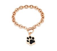 ZEZILE Zampe Stampa Urna Bracciale per Ceneri Cremazione Gioielli In Acciaio Inox Cenere Bracciale Memorial Pet Ash Keepsake Gioielli per Uomo Donna