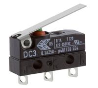 ZF DC3C-A1LC Micro Interruttore Spdt 0.1A 250V AC, Medio Leva, Saldatura, IP67