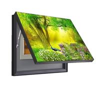 ZFDGHF Copertura Contatore Elettrico Decorativa, Copri Quadro Elettrico Pannello Interruttore, Interni della Copertura Pannello POCHY(C,50x60cm)