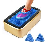 ZFFLYH Macchina Automatica per Copriscarpe con Copriscarpe USA E Getta da 200 Pezzi, Copriscarpe Impermeabili Antiscivolo USA E Getta, Ideale per Uso Interno per Casa, Ufficio, Ospedale,d'oro