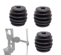 ZFFOZZ 3 Stabilizzatori per Corde da Tiro con L'Arco, Ammortizzatori in Gomma per Archi, Silenziatori per Tiro con L'Arco, per La Caccia Il Tiro al Bersaglio e Le attività All'aperto(Black)