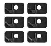 ZFFOZZ 6PCS Supporto Freccia Plastico Nero per Arco Ricurvo con Adesivo per Caccia Tiro al Bersaglio Mano Destra o Sinistra(R)