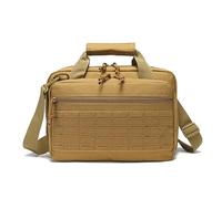 ZFFOZZ Borsa a tracolla pieghevole tattica antiusura impermeabile con cerniera bloccabile e antigraffio(Khaki)