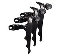 ZFFOZZ Confezione da 3 Aiuti per Rilascio a Pollice Metallico 4 Dita, Equipaggiamento Essenziale per Tiro con L'Arco con Archi Compound, Tiro all'Aperto e Caccia(Black)