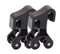 ZFFOZZ Cursore Divisore di Corda, Accessori per Asta di Arresto dell'Arco con Puleggia Composita, Divisore di Corda con Puleggia in Lega di Alluminio(Black)