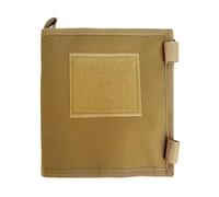ZFFOZZ Custodia per Mappe Tattica, Borsa Porta-mappe Pieghevole Impermeabile, con Finestra Trasparente da 11×15 Pollici, per Appunti e Lavoro Sul Campo da Campeggio All'aperto(Brown)