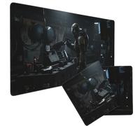 ZFFOZZ Fantastico Tappetino per Tastiera in Stile Militare, Stile Cyberpunk Tattico, Tappetino da Gioco Antiscivolo per Appassionati e Giocatori.(Color-2)