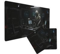 ZFFOZZ Fantastico Tappetino per Tastiera in Stile Militare, Stile Cyberpunk Tattico, Tappetino da Gioco Antiscivolo per Appassionati e Giocatori.(Color-4)