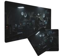 ZFFOZZ Fantastico Tappetino per Tastiera in Stile Militare, Stile Cyberpunk Tattico, Tappetino da Gioco Antiscivolo per Appassionati e Giocatori.(Color-3)