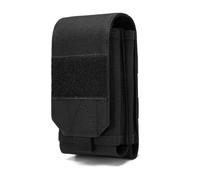 ZFFOZZ Fondina Tattica per Telefono, Grande Marsupio da Cintura, Custodia per Il Trasporto Molle Borsa per Accessori Tattici per Telefono Inferiore A 6,5"(Black)