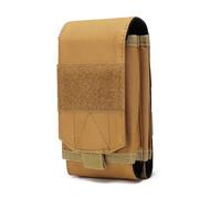 ZFFOZZ Fondina Tattica per Telefono, Grande Marsupio da Cintura, Custodia per Il Trasporto Molle Borsa per Accessori Tattici per Telefono Inferiore A 6,5"(Brown)