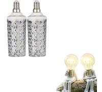 ZFFOZZ Lampadina LED Super Luminosa E27/E14 A Vite, Luce Variabile a Tre Colori, Lampada a Risparmio Energetico, Lampada a Mais, Lampadario per la Casa, Fonte di Luce(50W-E14,Warm)