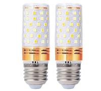 ZFFOZZ Lampadine a LED E14/E26/E27 a Mais, 12W, 16W, Attacco a Vite Standard, Equivalenti a 60W, per Camper, Progetti di Pannelli Solari Fuori Rete, Barche, Confezione da 2(E27-16W-gold,Warm)