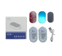 ZFFOZZ Luci LED per Interni Auto Wireless, 6 Modelli per Interni, Luce Notturna Portatile Ricaricabile Tramite USB per Interni Auto(Pinkish Purple)