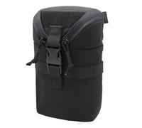 ZFFOZZ Marsupio Tattico Compatto Molle, Per Gilet, Marsupio Per Piccoli Utensili Organizzazione Modulare Orizzontale(Black)