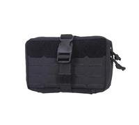 ZFFOZZ Marsupio Tattico EDC per Accessori, Custodia IFAK Compatibile con Sistema MOLLE, Attacco Modulare per Cintura Militare, per Softair Escursionismo e Campeggio(Black)