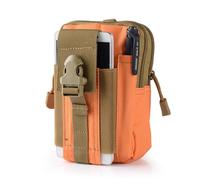 ZFFOZZ Marsupio Tattico Molle, Marsupio Universale EDC Marsupi da Cintura Impermeabili per Esterni Tasca per Gadget per Telefono e Penna(Orange)