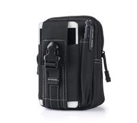 ZFFOZZ Marsupio Tattico Molle, Marsupio Universale EDC Marsupi da Cintura Impermeabili per Esterni Tasca per Gadget per Telefono e Penna(Black)
